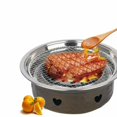 thumbnail image 2 of Allume 5.9inch Round Cooling Rack-BBQ Stainless Steel Barbecue Round Grill Mesh Wire - Grate Picnic Grid Net Silver, 2 of 12
