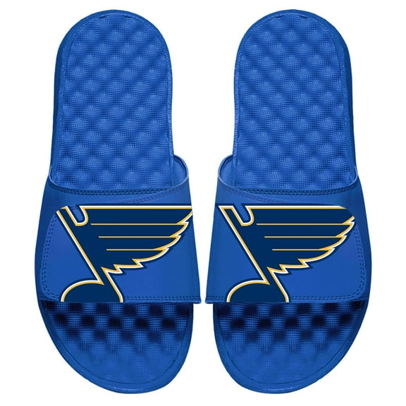 Men's ISlide Royal St. Louis Blues Blown Up Logo Slide Sandals