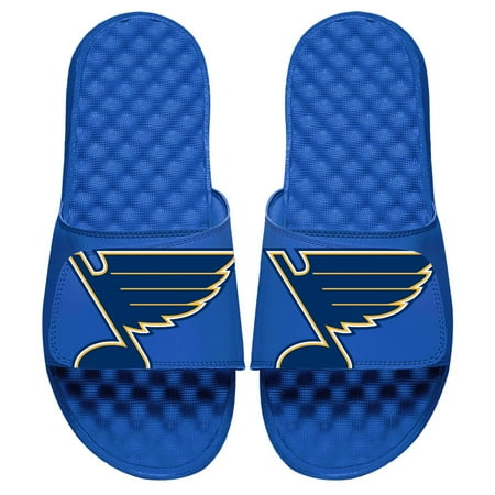 Men s ISlide Royal St. Louis Blues Blown Up Logo Slide Sandals