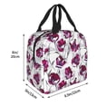 thumbnail image 2 of Picia Tulips Flowers Printed Lunch box Lunch bag for Men Women Large Capacity Lunchbox Reusable Lunch Bags Insulated Lunch Bag Lunch Box Cooler, 2 of 6