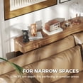 thumbnail image 3 of HOMCOM 47" Console Table, Modern Narrow Sofa Table for Living Room, Entryway, Hallway, Walnut, 3 of 9