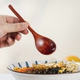 thumbnail image 3 of Xiao Hua 6-piece wooden dining spoon -5.91 * 1.18 inches - a reusable portable camping and backpack utensil, travel utensil, suitable for farmhouse style dining table decoration, 3 of 4