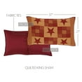 thumbnail image 6 of VHC Brands Ninepatch Star King Sham 21x37 Country Patchwork Design, Burgundy, 6 of 6