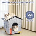 thumbnail image 3 of Caseta para gatos con calefacción NAMOTEK Elevated para gatos de interior y exterior, 3 of 8