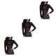 thumbnail image 2 of Qarigey Camiseta básica de mujer Camiseta de manga larga para mujer Cuello Tops Negro M Type1 NO1 Qarigey CBP193552, 2 of 6