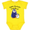 thumbnail image 3 of Inktastic Happy Birthday, Grandma- Cute Penguins Boys or Girls Baby Bodysuit, 3 of 5