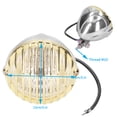 thumbnail image 3 of Accesorio para motocicleta, faro redondo de 12 V y 5 pulgadas, faro delantero para motocicleta, faro delantero diseñado para precisión, 3 of 8