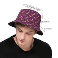 thumbnail image 2 of Mardi Gras Bucket Hat Foldable Fisherman Outdoor Summer Camping Travel Hiking Caps for Men Women, 2 of 7