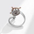 thumbnail image 5 of Anillo, personalidad para hombres y mujeres, moderno, timón giratorio de doble capa, anillo giratorio, para mujeres, 5 of 5