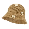 thumbnail image 1 of 56-58 cm circunferencia de la cabeza lindo pequeño sombrero de flores sombrilla femenina playa protector solar de verano sombrero de pescador, 1 of 6