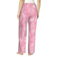 thumbnail image 3 of Xecao Breast Cancer Awareness Women's Straight Lounge Pajama Pants: The Epitome of Relaxed Sleepwear, 3 of 9