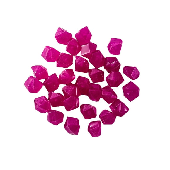 100pcs Glow in the Dark Stones Glow Stones Diamond-Shaped Fluorescent Stone Decoration for Aquarium Waterscape Outdoor Yard Landscape Garden Walkway