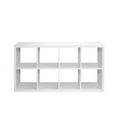 thumbnail image 6 of Tcbosik 8-Cube Storage Bookcase - Wooden 4-Tier Floor Standing Open Display Bookshelf for Home and Office, Open Back Design, 29.92"L x 15.35"W x 57.52"H, White, 6 of 7