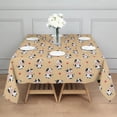 thumbnail image 3 of Beige Cow Heart Pattern Square Tablecloth,Waterproof Square Table Cover,Wipeable Spillproof Washable Table Cover for Home Kitchen Party Decor 42"X42"(107x107cm), 3 of 6