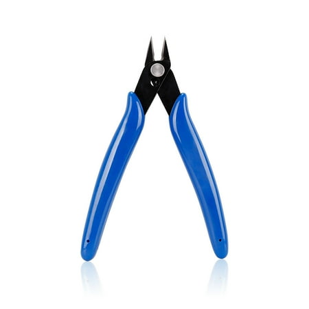 

Diagonal Plier Household Soft Breaking Mini Jewelry Making DIY Repairing Handheld Carbon Steel Compact Flush Nipper Model Dark Blue
