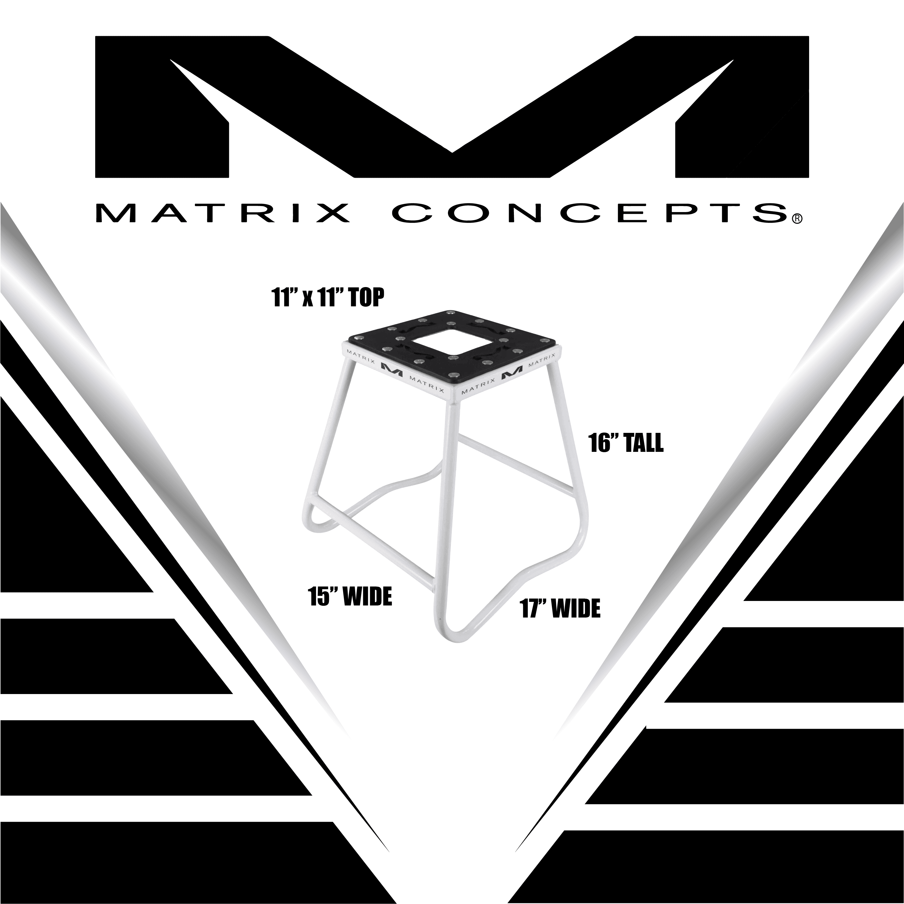 Matrix Concepts C1 Steel Stand, White