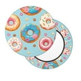 thumbnail image 2 of Kll Colorful Donut Round Bar Chair Cushion Cover 12 Inch,Bar Stool Protector With Elastic, Soft Washable, 2 of 7