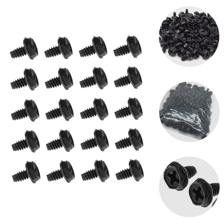 OUNONA 100 PCS PC Mounting Screw Metal Replacement Computer Case Fixing Screw