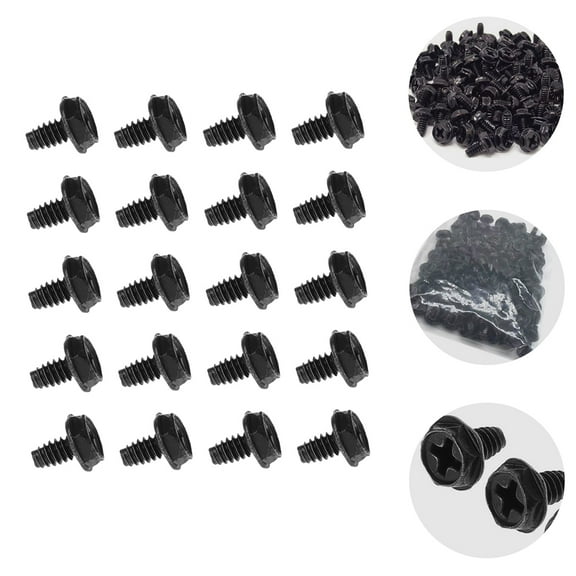OUNONA 100 PCS PC Mounting Screw Metal Replacement Computer Case Fixing Screw
