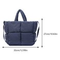 thumbnail image 2 of Bolso mano Nube Cgtredaw acolchado con correa Ajustable azul, 2 of 9