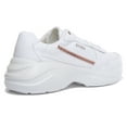 thumbnail image 3 of Guess Viterbo Men's Chunky Sole Lace Up Sneakers In White Size 8, 3 of 6