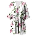 thumbnail image 2 of Aayomet Mother Of The Bride Dresses for Wedding Womens Short A Line Flare Dress Knot Front Short Sleeve Tiered Ruffle Swing,White L, 2 of 3