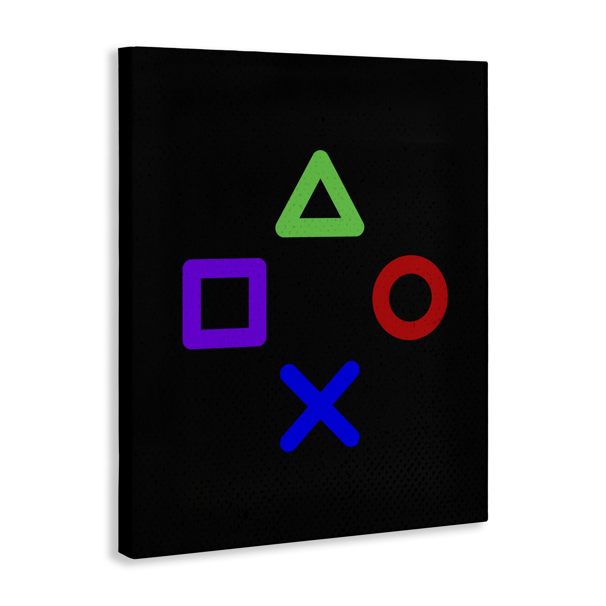 Game Button Shapes Canvas Wall Art, design by Kim Allen