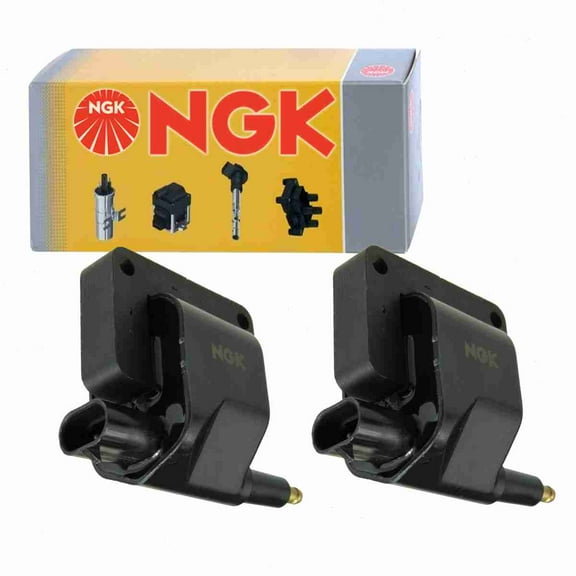 2 pc NGK 48812 Ignition Coils for 2505-77002 36-1106 4797293 4797293AB 5234210 5234610 5252577 53008068 C506 CE10006 E64 E64P GN10172 IC41 IC41SB UF-97 UF97 UF97T Spark Plug Wire Boot