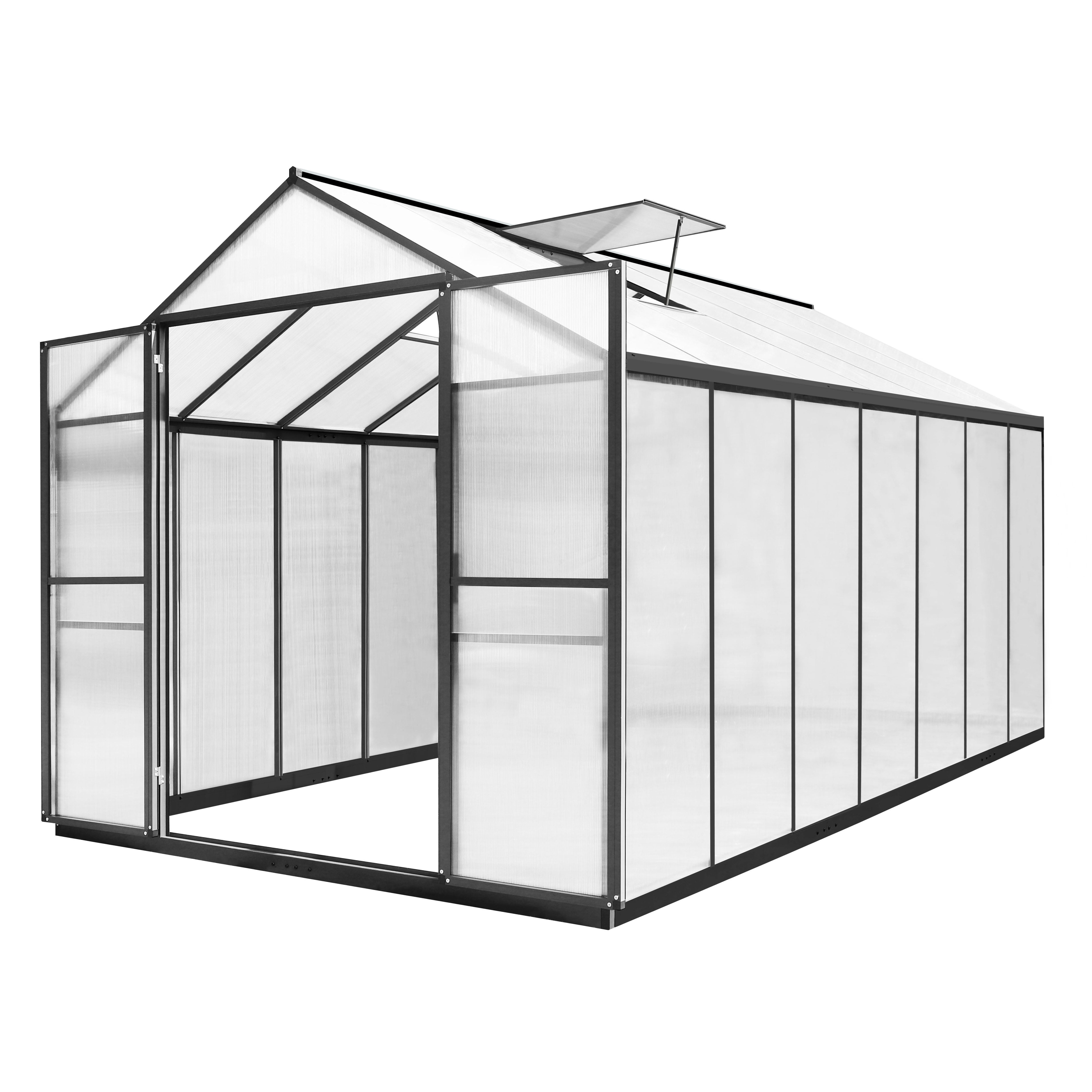 VEIKOUS 14' x 8' Outdoor Greenhouse for Garden Plants Greenhouse Kit w