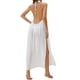 thumbnail image 5 of Lucakuins Mujeres Bikini Cover-ups Verano Color sólido Suelto Sin espalda Slit Halterneck Traje de baño para la playa Traje de baño Lucakuins  moda, 5 of 6