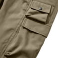 thumbnail image 5 of LODIENY Tapered Cargo Pants for Men Belted Elastic Waist Workout Joggers Lightweight Sweatpants Hiking Loose Fit Trousers with Multi Pockets Khaki XXL, 5 of 6