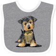 thumbnail image 3 of Inktastic Little Gent Yorkie Boys or Girls Baby Bib, 3 of 4