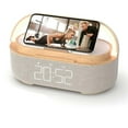thumbnail image 4 of Digital Alarm Clock Radio with Bluetooth Speaker,15W Wireless Charger, Dual ,Adjustable Loud Alarm_Perfect Gift, 4 of 5
