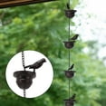 thumbnail image 4 of Cadenas Colectoras Desviadoras De Agua De Lluvia, Cadena De Lluvia Decorativa De Hierro De 7,9 Pies De Largo Para Jardín, 4 of 7