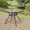 Round-Brown, variant on Anmutig Glass Dining Table,40" Outdoor Round Patio Table with Steel Base & 1.7" Umbrella Hole,Black Frame