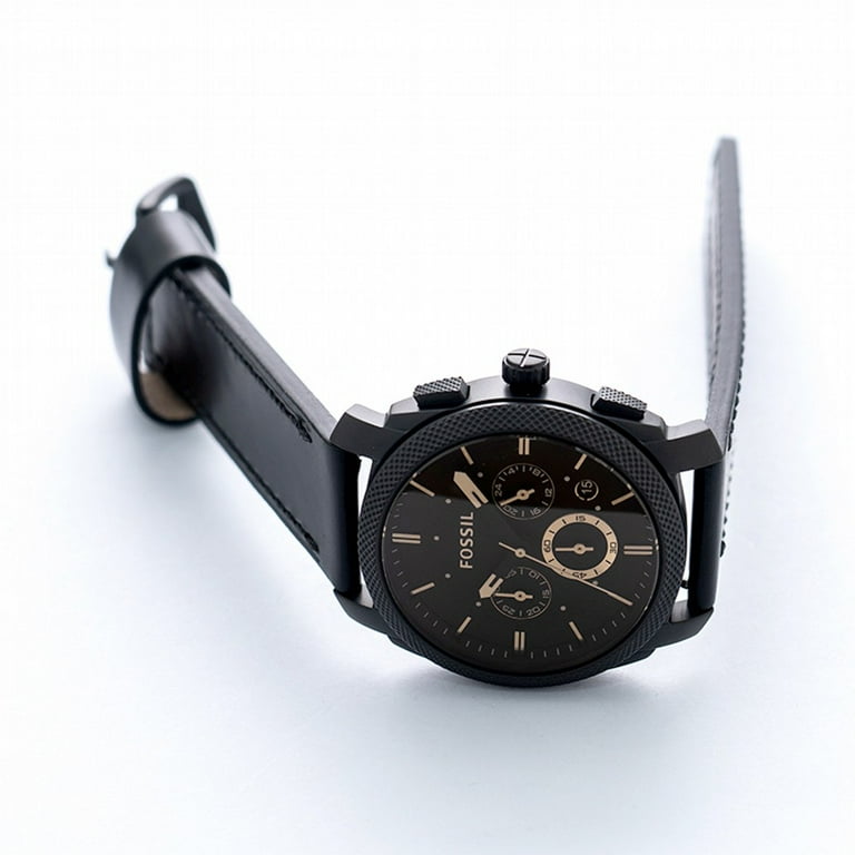 Fossil Quartz Black Dial Stainless Steel Men s Watch FS5586 Walmart