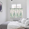 thumbnail image 3 of Green Eucalyptus Leaves Kitchen Curtains Window Panels, Daisy Summer Botanical Watercolor Insulated Window Treatment Curtain, Grommet Curtains for Bedroom/Living Room/Bathroom, 2 Piece 52"Wx72"L, 3 of 8