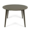 thumbnail image 6 of Noble House Stamford 47.25" Round Wooden Patio Dining Table in Gray, 6 of 6