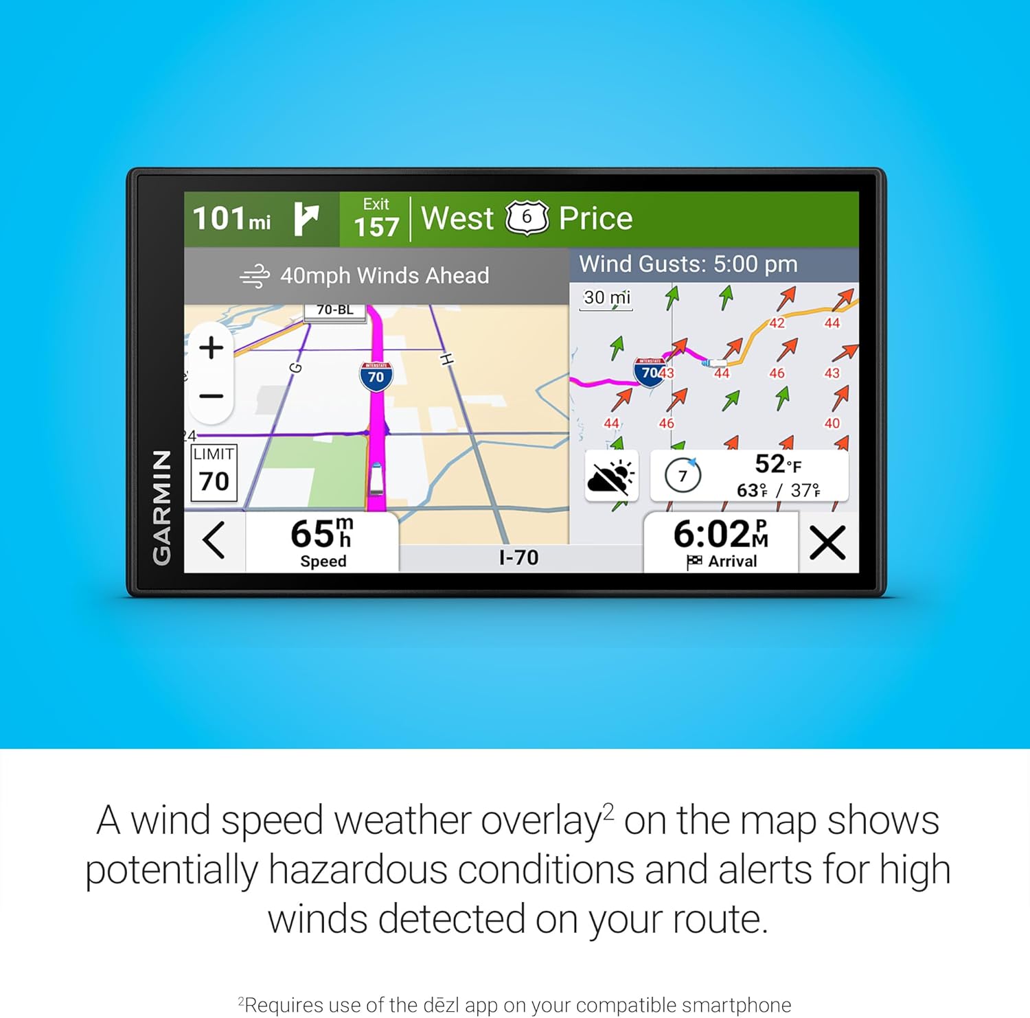 Restored Garmin dezl OTR620 6" Truck GPS Navigator with Birdseye Imagery and Routing (Refurbished)