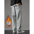 thumbnail image 4 of 2023 New Winter Men's Sweatpants Fleece Liner Sportswear Thick Warm Straight Casual Track Pants Male Thermal Velvet Trousers, 4 of 5