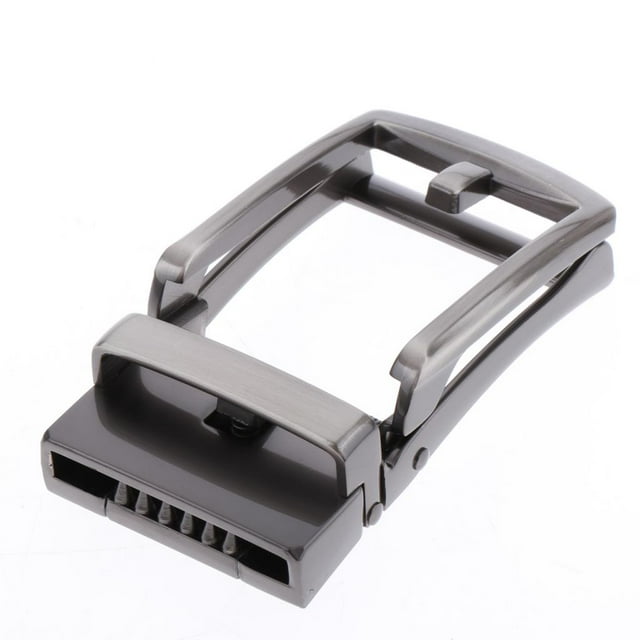 Hebilla de cinturón de metal para hombre, cinturón de repuesto para cinturones ajustables, solo hebilla, Gris Gunmetal