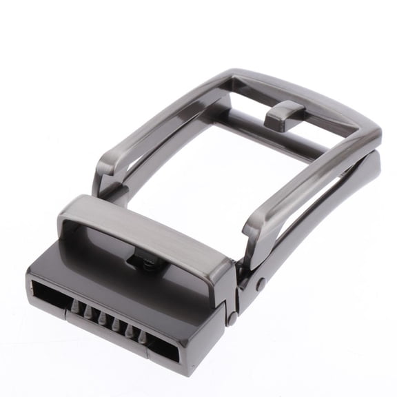 Wxqbjtam Automatic Belt Buckle Replacement Ratchet Belt Slide Belt Accessory - Gunmetal Gray