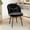 Black, variant on Romorgniz Makeup Vanity Chair with Lumbar Pillow Comfy Accent Chair Cute Cozy Small Desk Chair for Bedroom, Light Pink