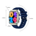thumbnail image 3 of Viflosae Smart Wearable Watch Multifunction HD Rectangular Screen Wireless Magnetic Charging NFC Control Motion Record IP68 Watertightness Bluetooth Function Smart Watch for Womens Gifts Clearance Sa, 3 of 9
