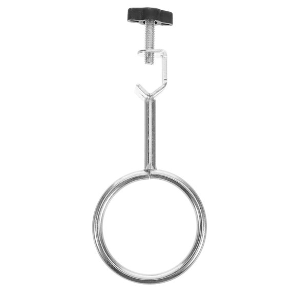 Laboratory Stand with Support Ring Clamp for Chemistry Experiments Test Tubes Flask Silver Iron