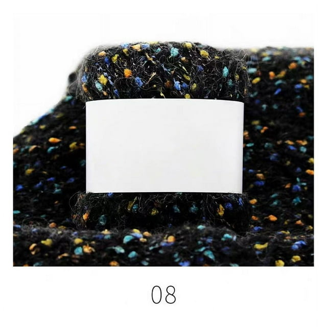 Xiao Hua Hilo acrílico de felpa suave y elegante para hacer pelo de muñecas, tejer a ganchillo y fieltrar con aguja | Bobinas de pelo rizado de lana de oveja cardada, mecha (100 g, A132)