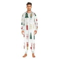 thumbnail image 7 of 1 Piece Adult Onesie Pajamas Cozy & Loose-Fit Sleepsuit Loungewear with Pockets Christmas Icon Set X-Small, 7 of 7