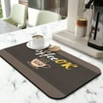 thumbnail image 2 of 19.5x12in Coffee Bar Mat Anti-Slip, Super Absorbent Silicone Coffee Drying Mat - Perfect Kitchen Counter Accessory for Coffee Makers, Espresso Machines, 2 of 7