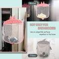 thumbnail image 3 of Organizador de juguetes de baño para niños (2 unidades), malla para colgar en la ducha, compatible con bañera, gris y rosa., 3 of 4