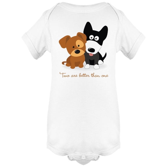 Best Friends (Puppies) Bodysuit Infant -Image by Shutterstock,  6 Months